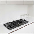Midea 5 Burner Gas Cooktop 900mm Black Glass Cast Iron Supports MCG90GBL — image 5