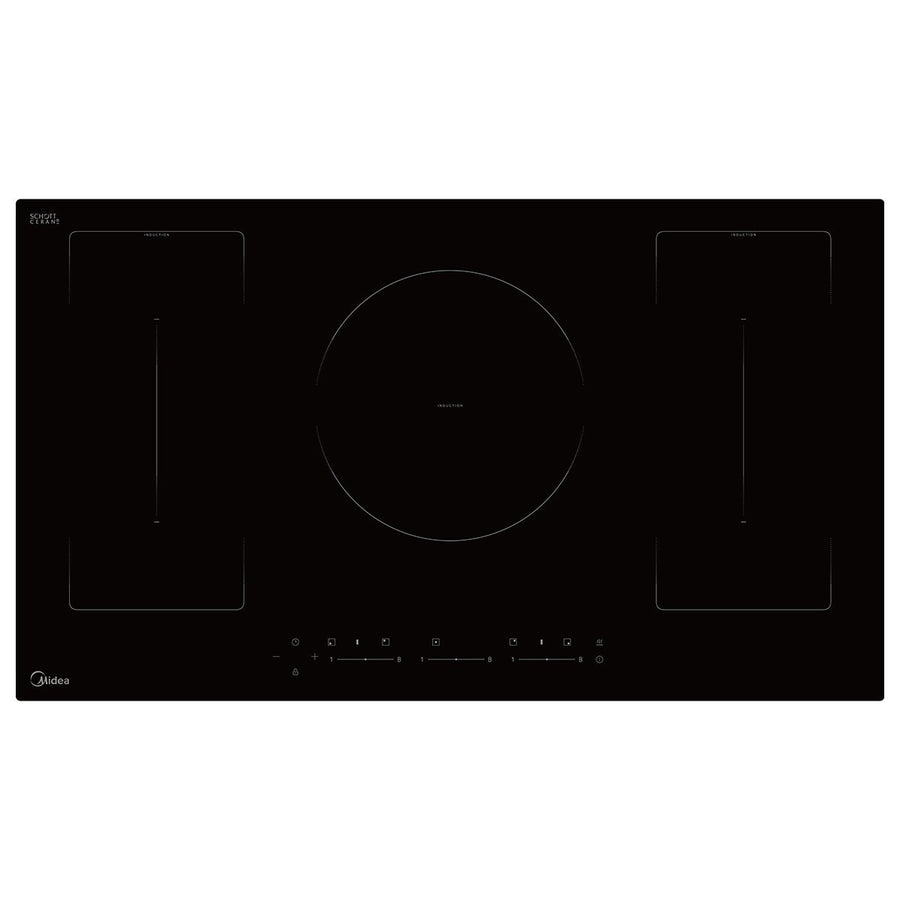 Midea 90cm 5 Zone 7200W Induction Cooktop Black MC-IV7243B2CC-A