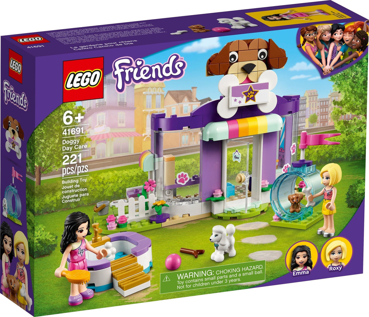 LEGO 41691 Doggy Day Care Playset - Building Kit with Puppies