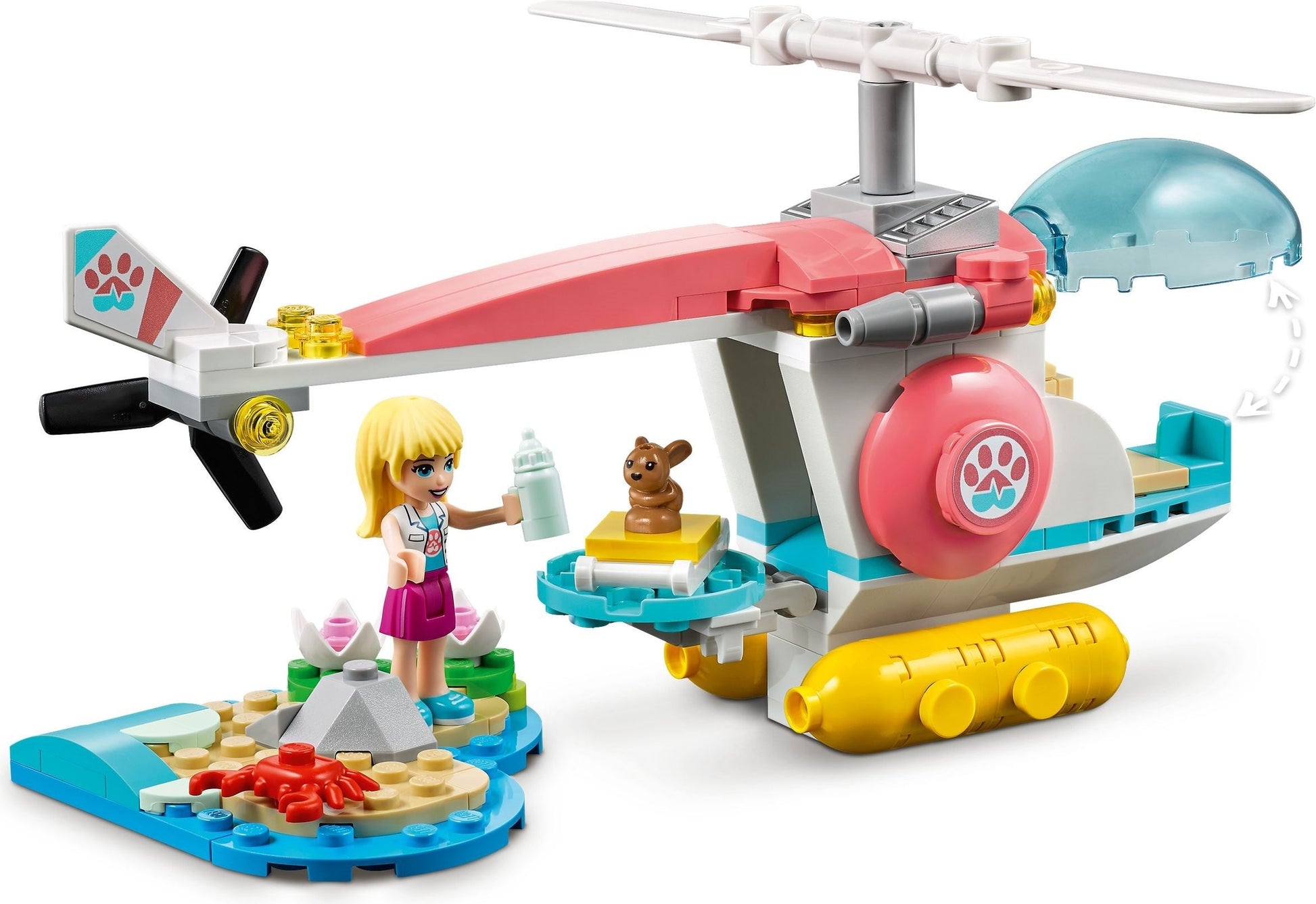 LEGO Friends Series 41692 Vet Clinic Rescue Helicopter- Auzzi Store