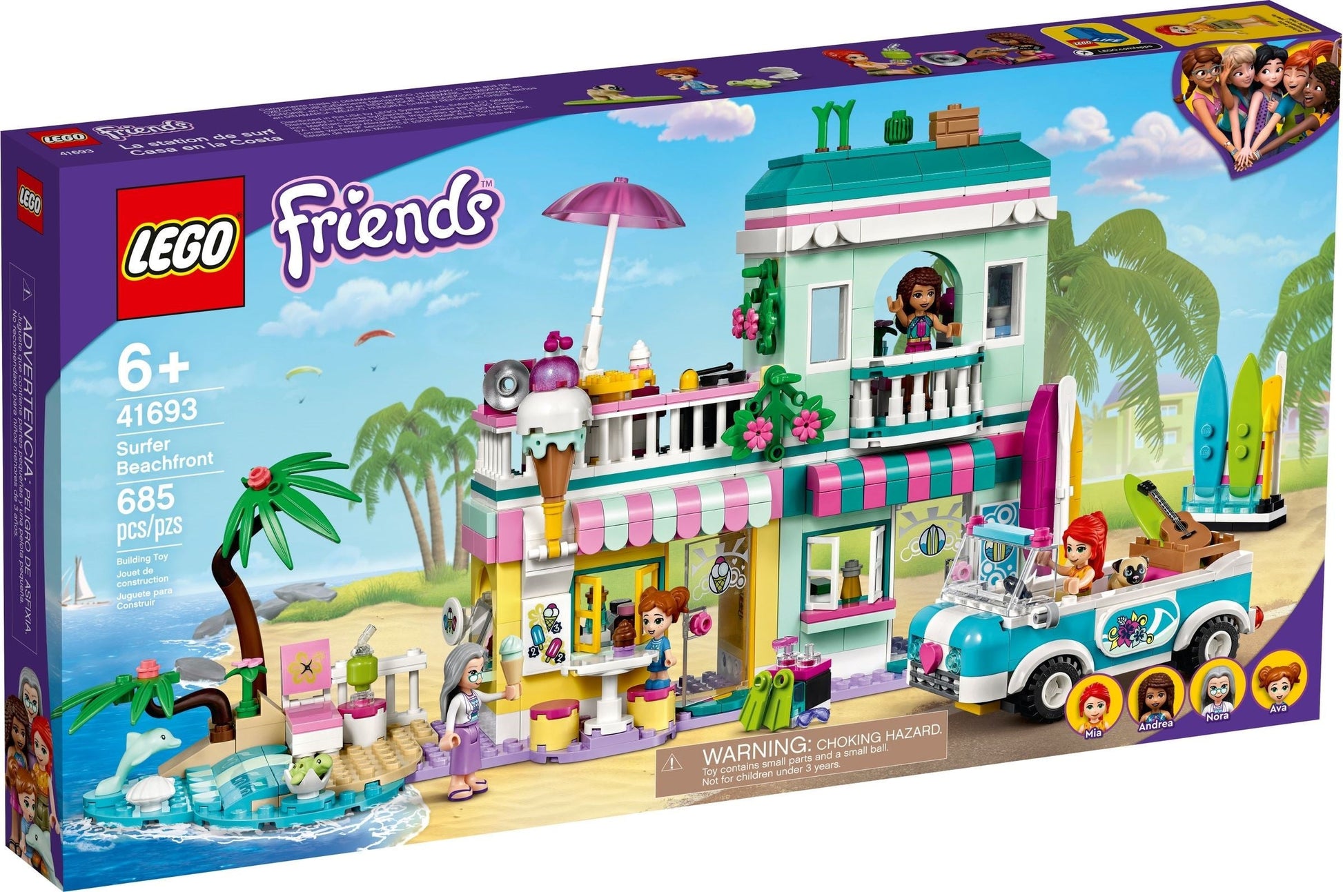 LEGO Friends Series 41693 Surfer Beachfront- Auzzi Store