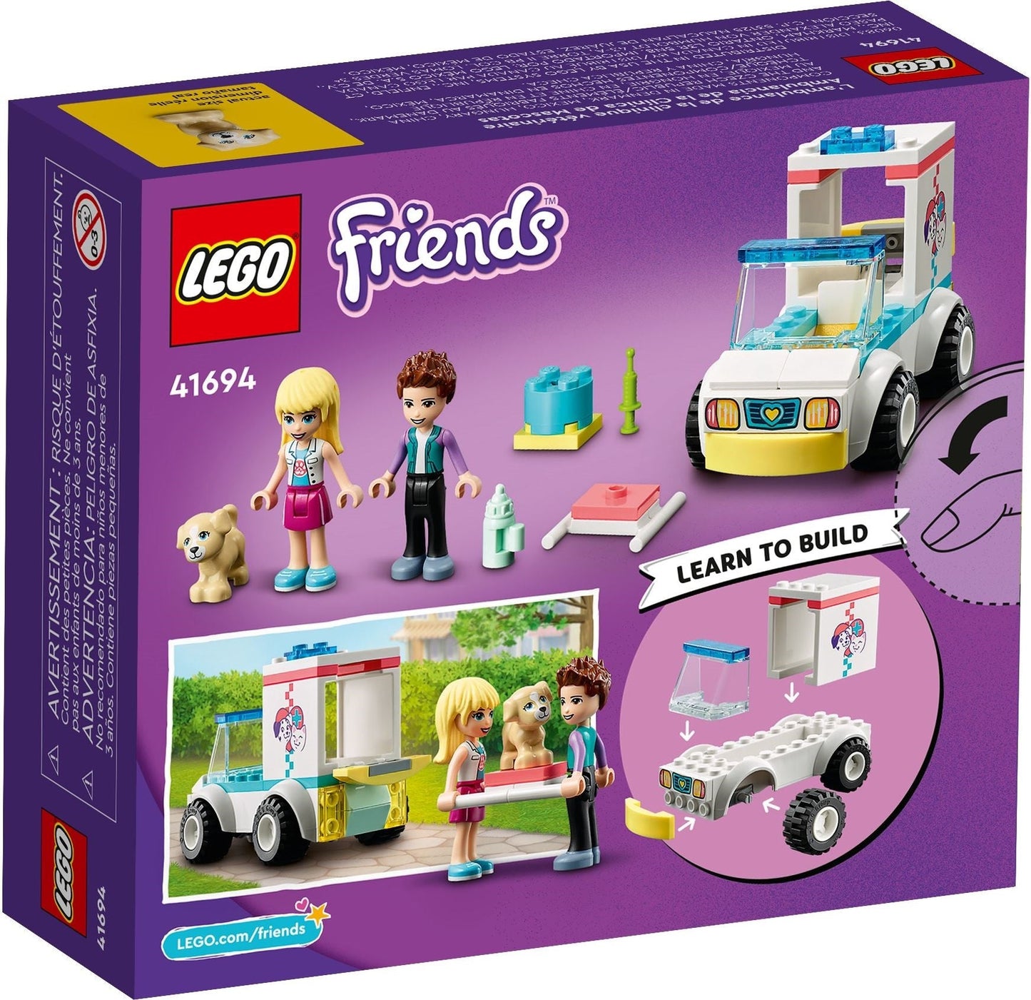 LEGO Friends 41694 Pet Clinic Ambulance- Auzzi Store