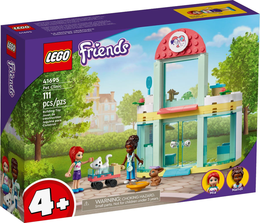 LEGO 41695 Pet Clinic Vet Set - Animal Rescue Fun (4+ Years) - SuperSaverAU - view 1