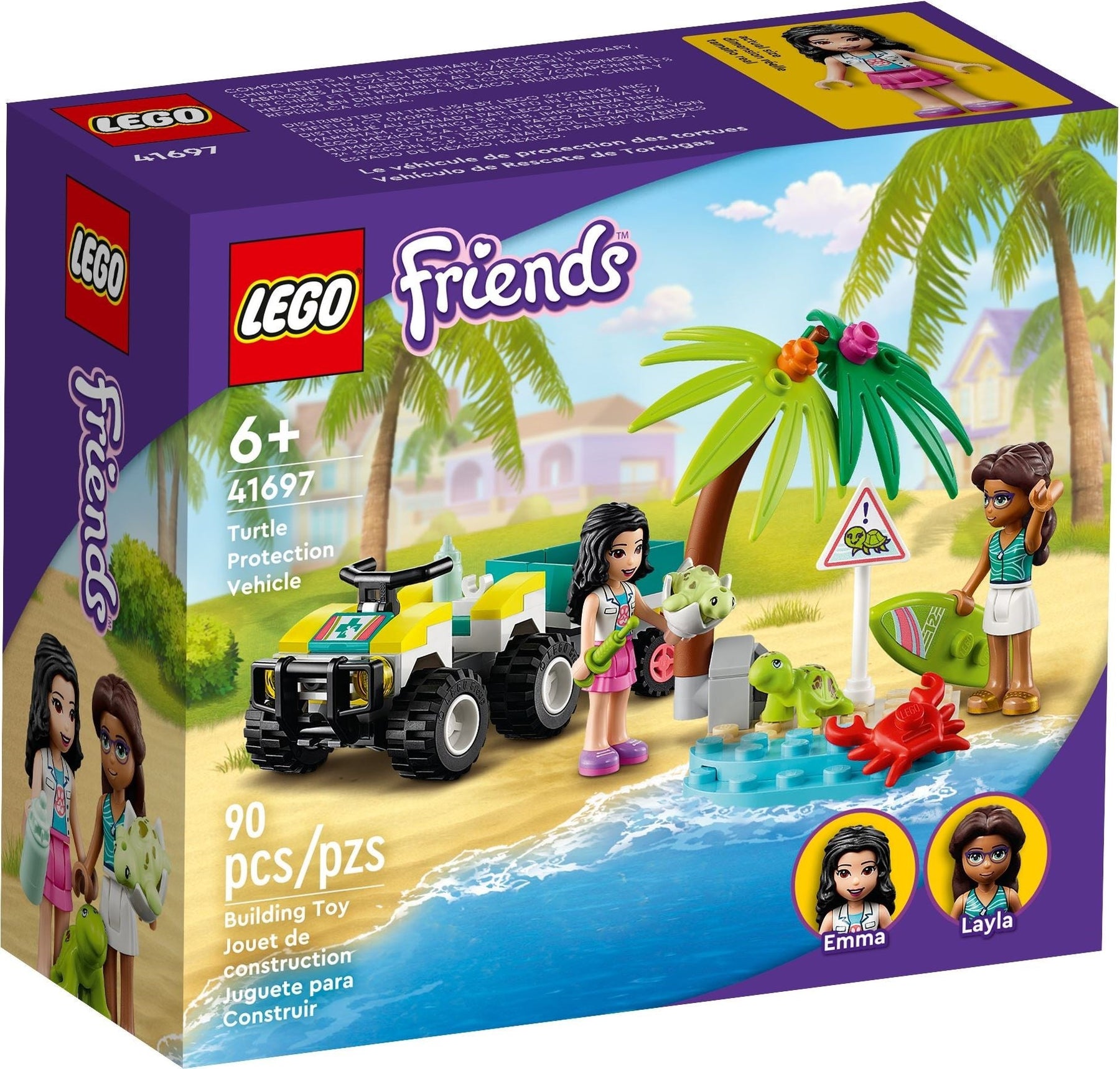 LEGO 41697 Turtle Rescue ATV - Emma & Friends Animal Playset - SuperSaverAU - view 1