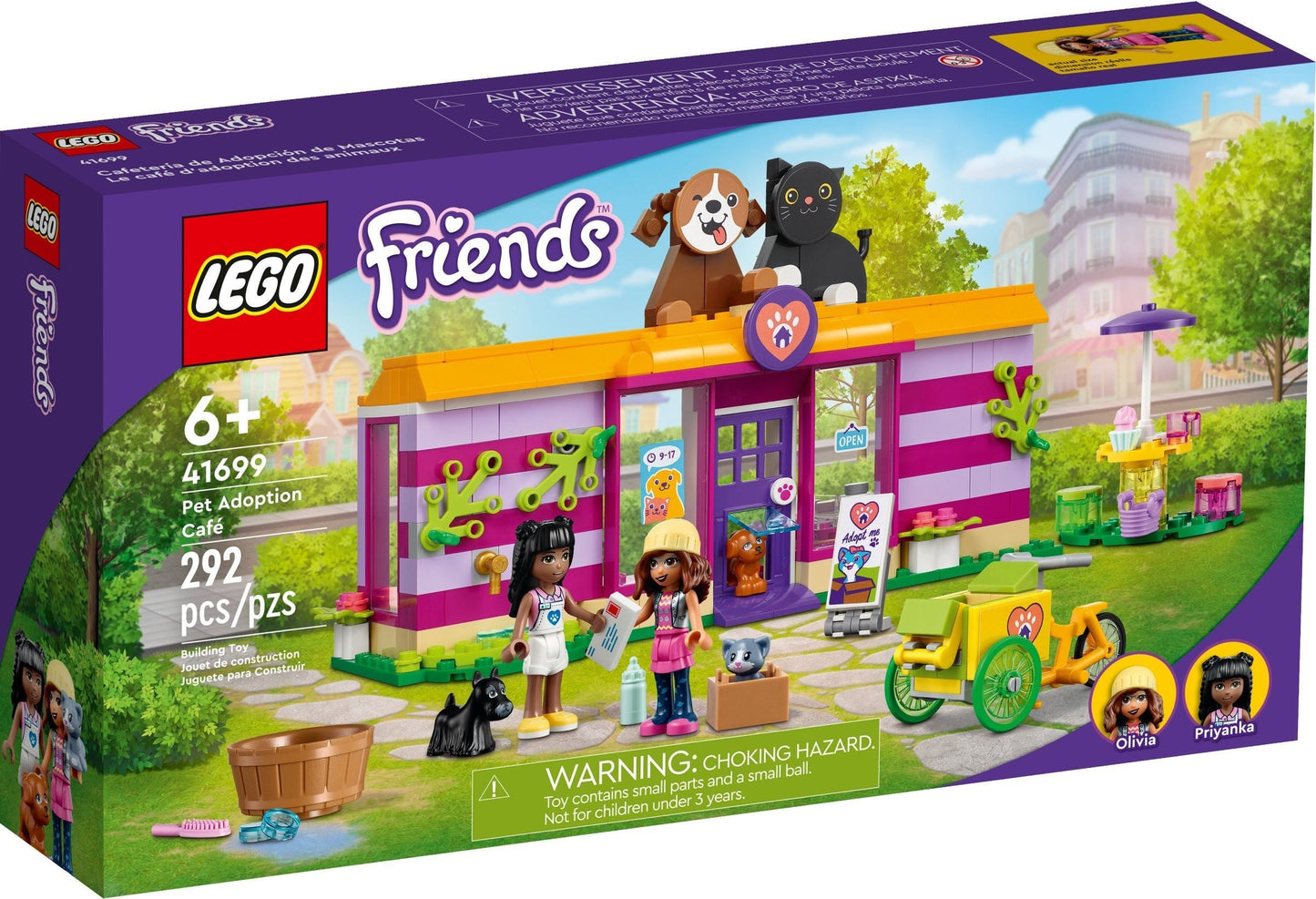 LEGO Friends 41699 Pet Adoption Café- Auzzi Store