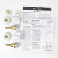 Shaw & Mason Ivory Classic Basin Top Assembly - ABS Plastic, Pair