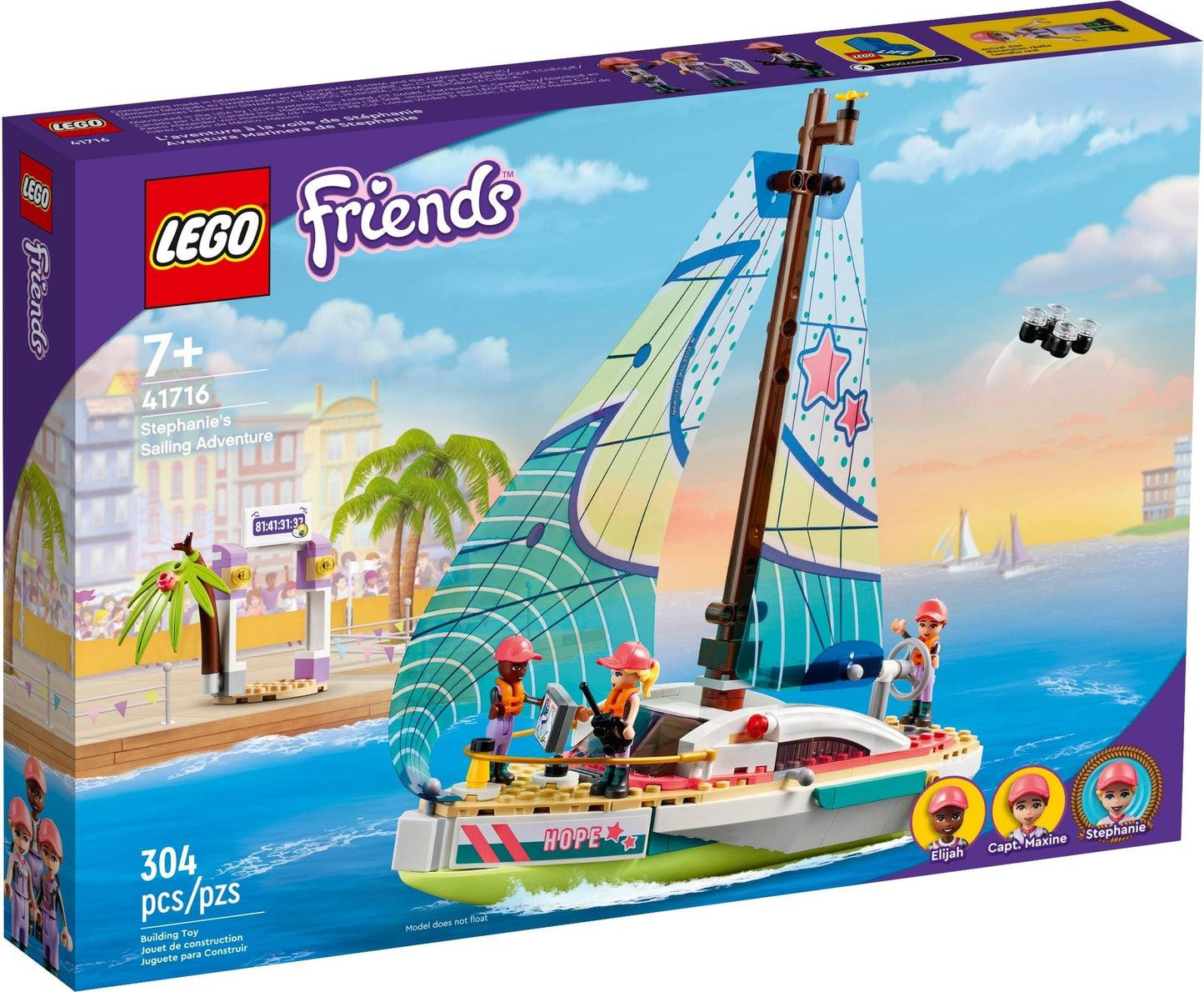 LEGO Friends 41716 Stephanie's Sailing Adventure- Auzzi Store