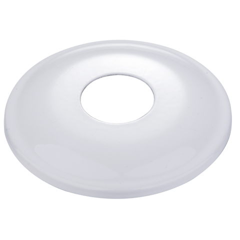 Kinetic 15mm White Steel Cover Plate, 1/2" BSP 10mm Rise
