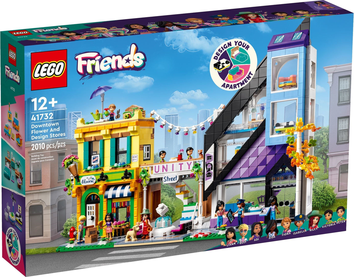 LEGO 41732 Downtown Flower and Design Stores – Creative City Playset