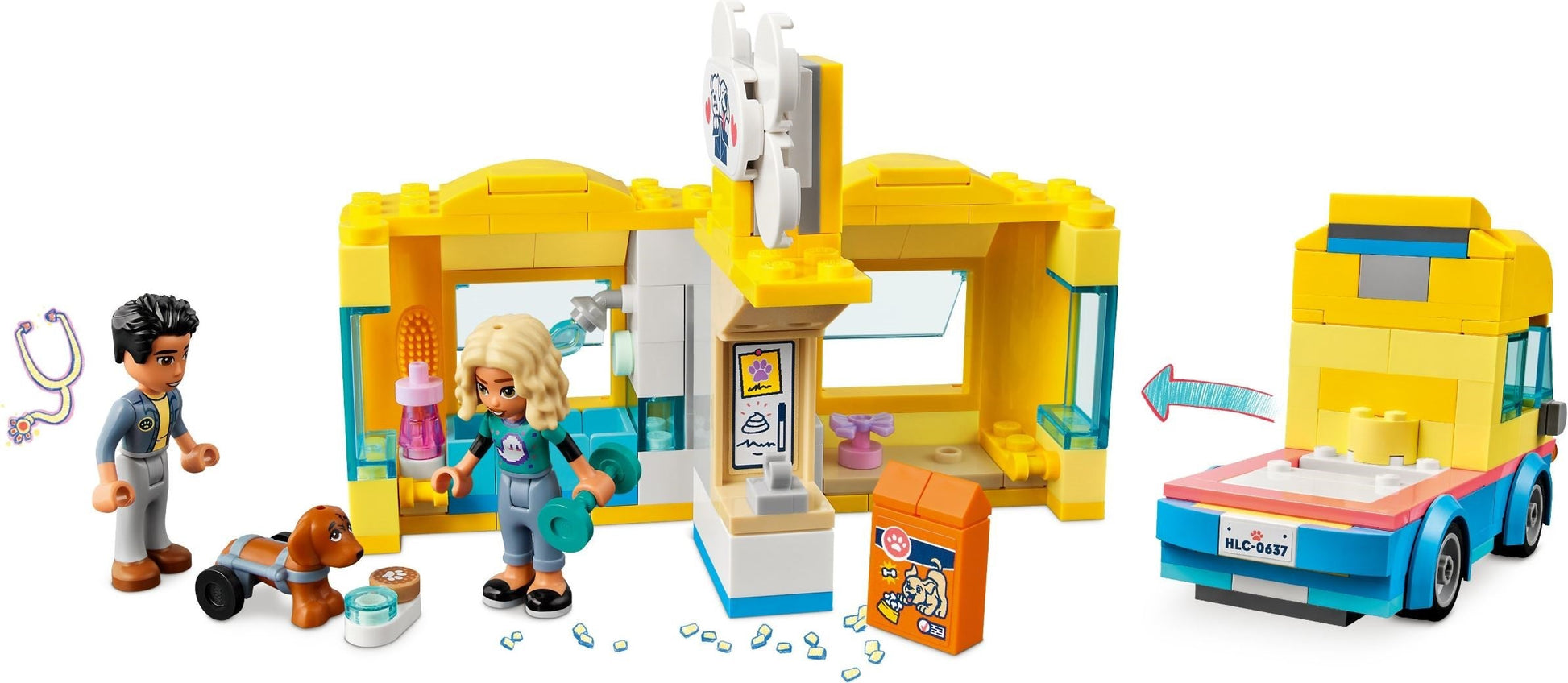 LEGO Friends Series 41741 Dog Rescue Van- Auzzi Store