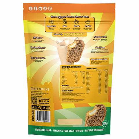 Macro Mike x Golden Gaytime Premium Almond Protein 800g