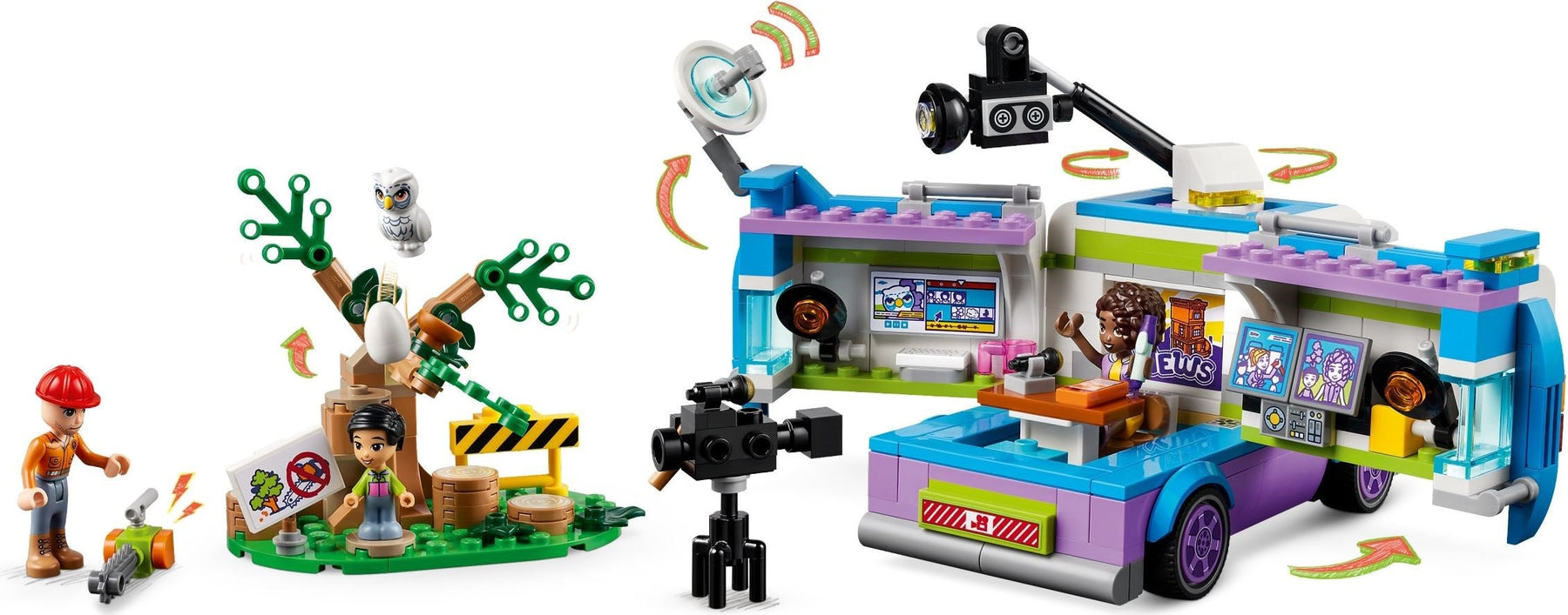 LEGO Friends Series 41749 NEWSROOM VAN- Auzzi Store