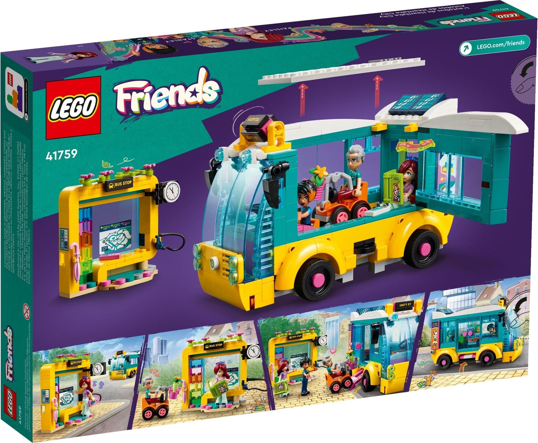 LEGO 41759 Heartlake City Bus – Fun Public Transport Playset - SuperSaverAU - view 6