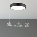 Verve Design 18W 30cm Black Dina CCT LED Ceiling Light - Selectable Color Temp - SuperSaverAU - view 4