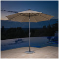 SunVilla Tan LED Market Umbrella 3M