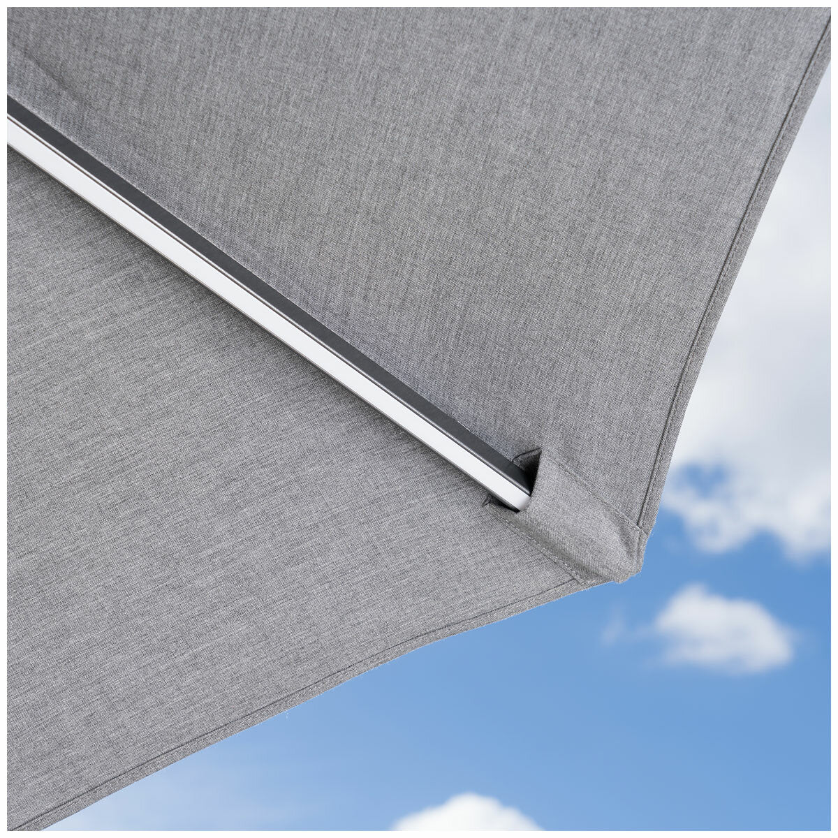 SunVilla Graphite LED Market Umbrella 3M