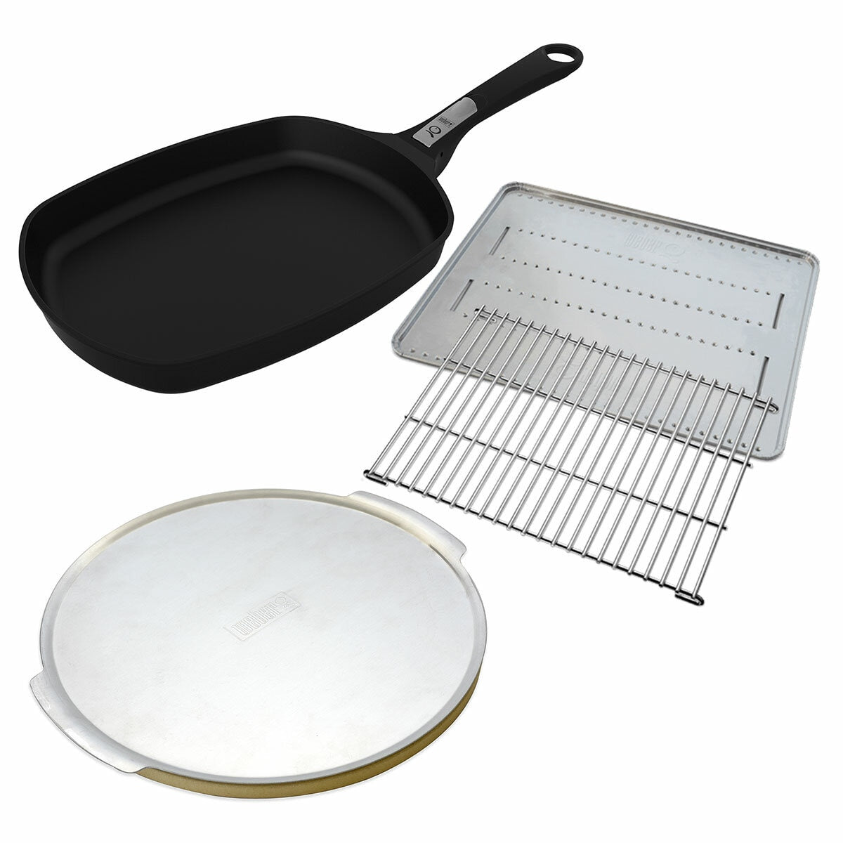 Weber Q3100 Black With Family Q Essentials Pack And Cart