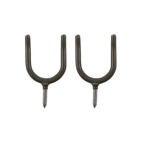 Everhang Garden Tool Storage Hooks PVC-Coated Steel Grey 2 Pack