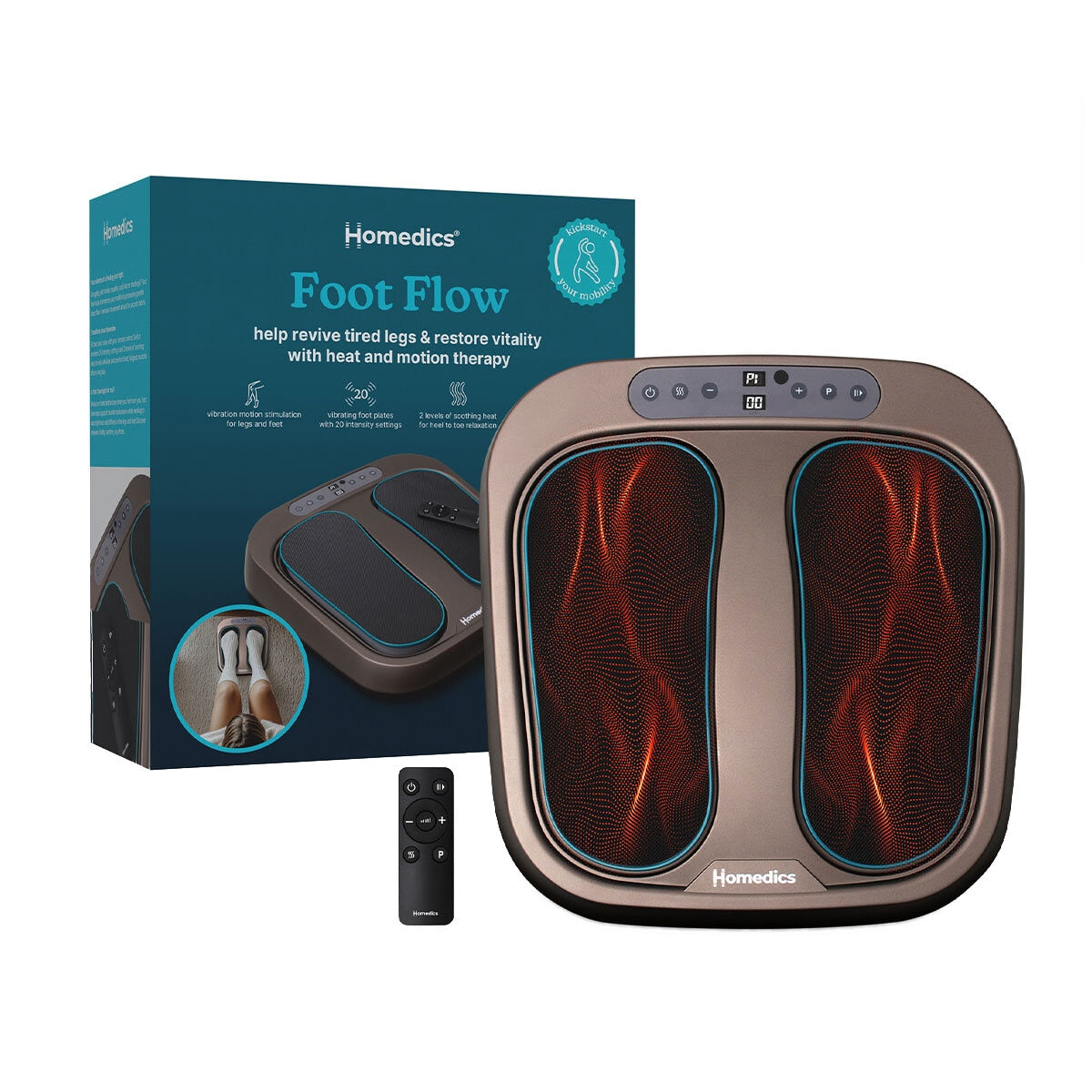 Homedics Foot Flow Vibrating Massager PSL2000HAU
