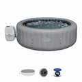 Lay-Z-Spa Santa Monica MaxHold EnergySense Smart AirJet 7 Grey Round Inflatable Spa 2.16M x 71cm