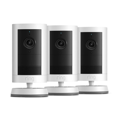 Ring Outdoor Camera Plus 2K Battery White 3 Pack And Dual Battery Charging Station And Quick Release Battery Pack B0FH49ZQHJ