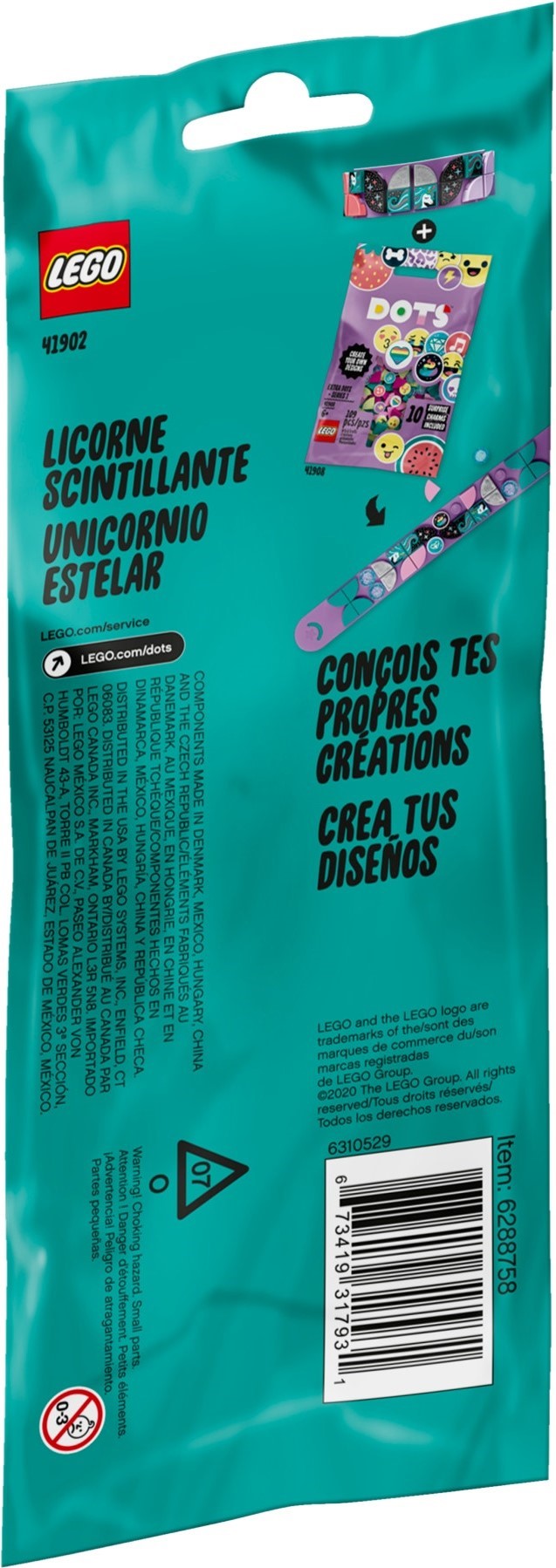 LEGO 41902 Sparkly Unicorn Bracelet DIY Jewelry Making Kit