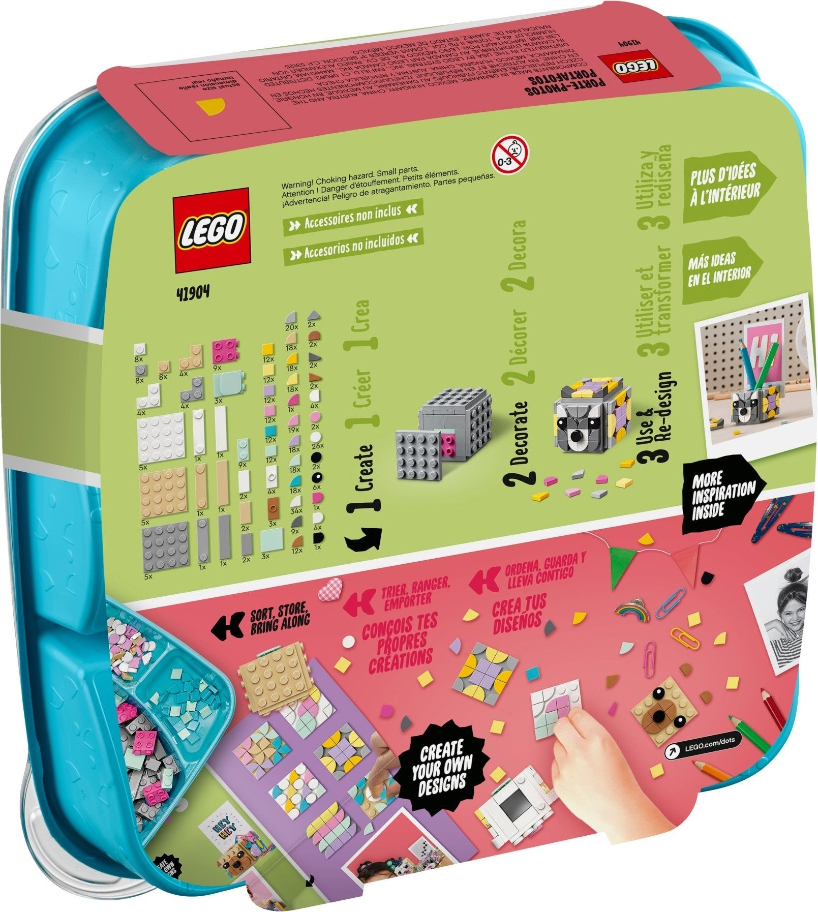 LEGO 41904 Animal Picture Holders | DIY Craft Cubes for Kids - SuperSaverAU - view 3