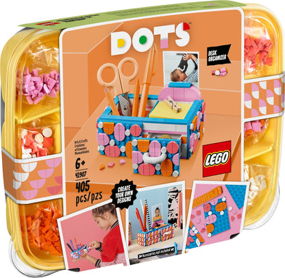 LEGO 41907 DOTS Desk Organizer with Drawer, DIY Craft Set
