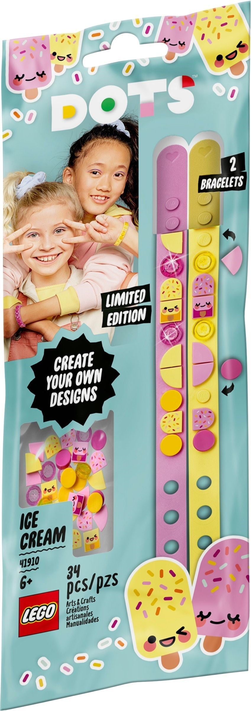 LEGO 41910 Ice Cream Besties Bracelets - DIY Friendship Jewelry