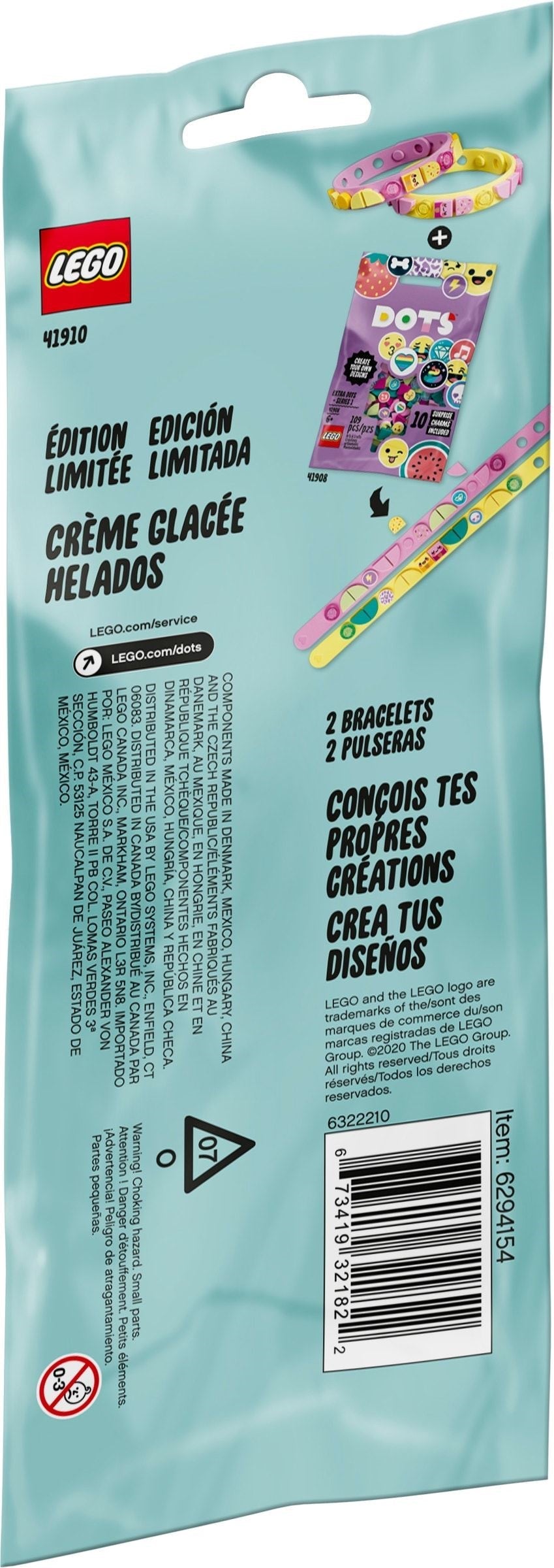 LEGO 41910 Ice Cream Besties Bracelets - DIY Friendship Jewelry