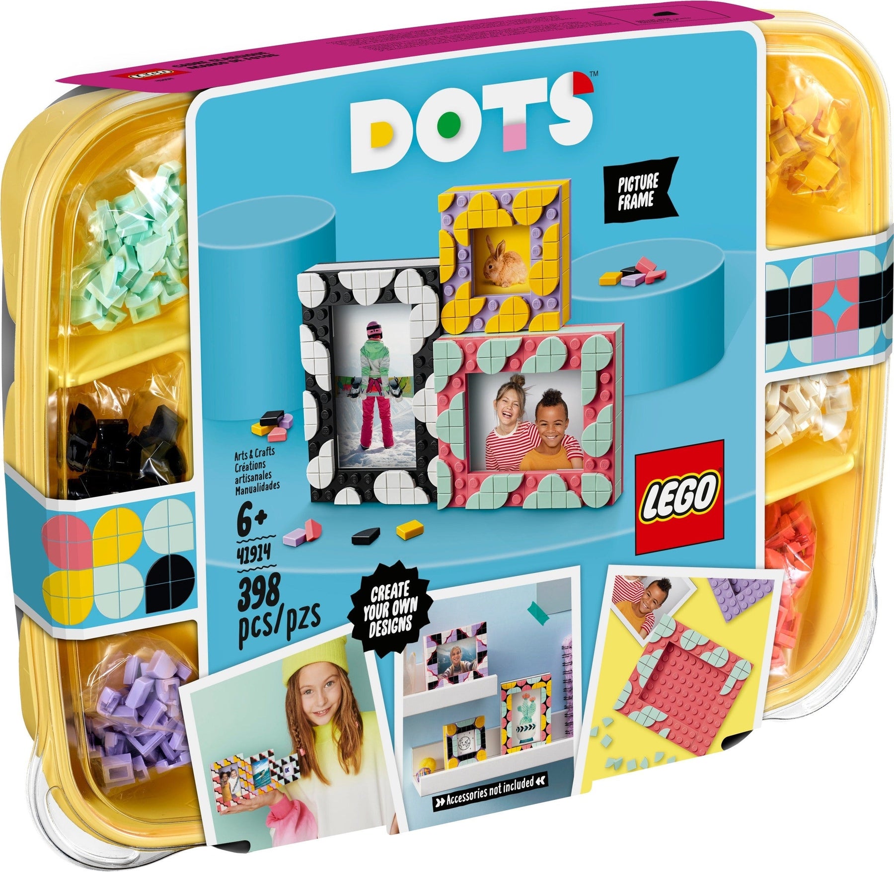 LEGO 41914 DOTS Creative Picture Frames Kit - DIY Photo Frame Set - SuperSaverAU - view 1