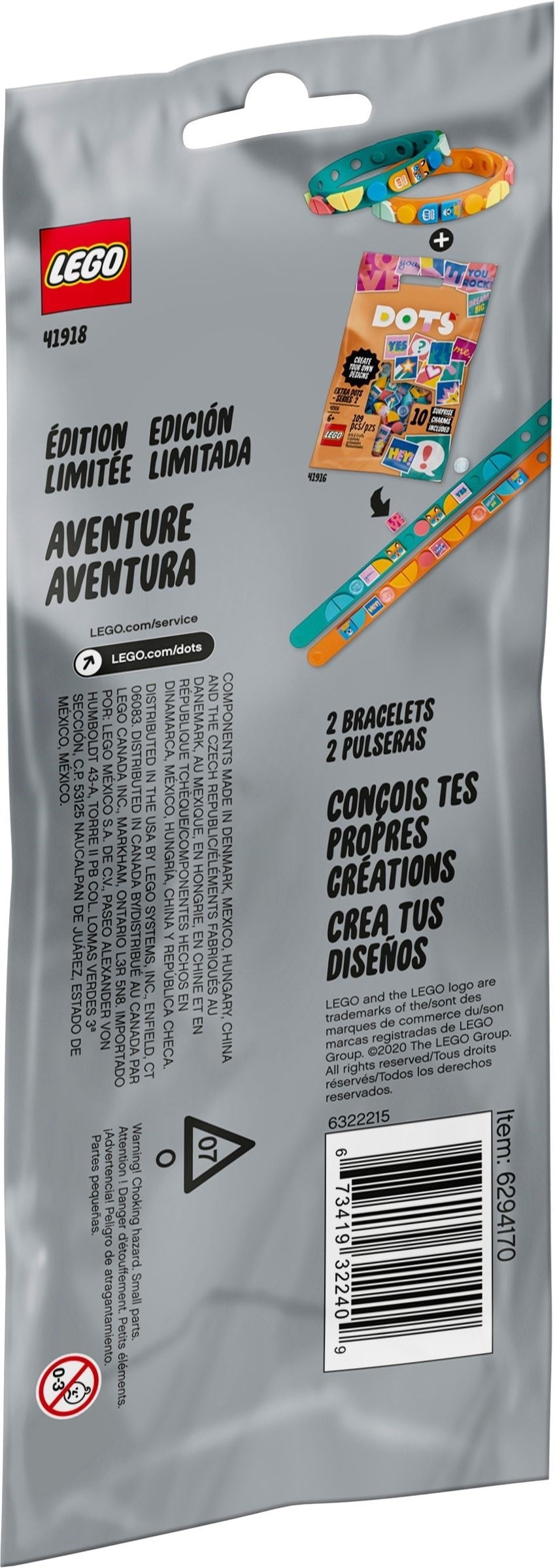 LEGO 41918 Adventure Bracelets - DIY Craft Kit