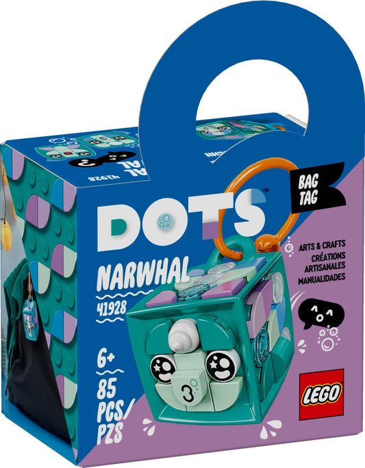 LEGO 41928 Narwhal Bag Tag - Cute DIY Accessory