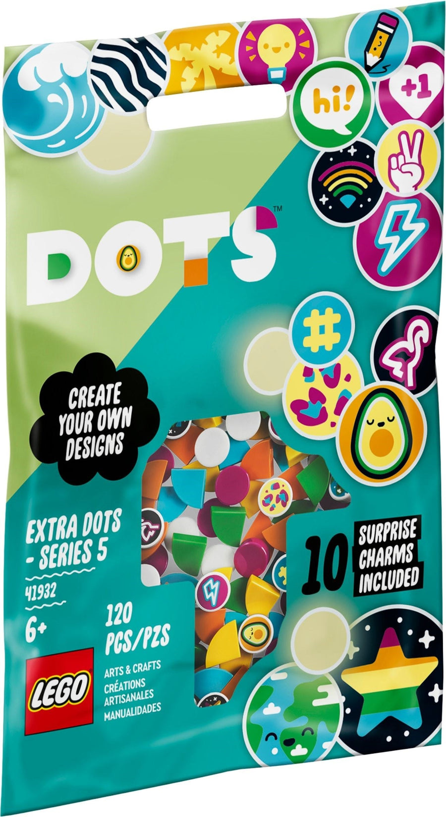 LEGO 41932 Extra DOTS - Series 5: Tropical Tiles & Glow-in-the-Dark - SuperSaverAU - view 1