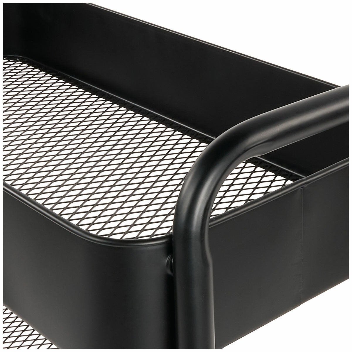 Neatfreak 3 Tier Metal Storage Trolley Extra Wide Rolling Cart Locking Wheels — image 3