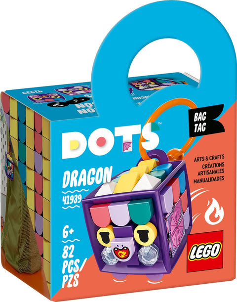 LEGO 41939 Bag Tag Dragon - Customizable Key Chain for Kids - SuperSaverAU - view 1