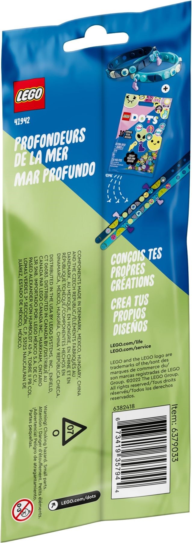 LEGO 41942 DOTS Into the Deep Bracelets with Charms