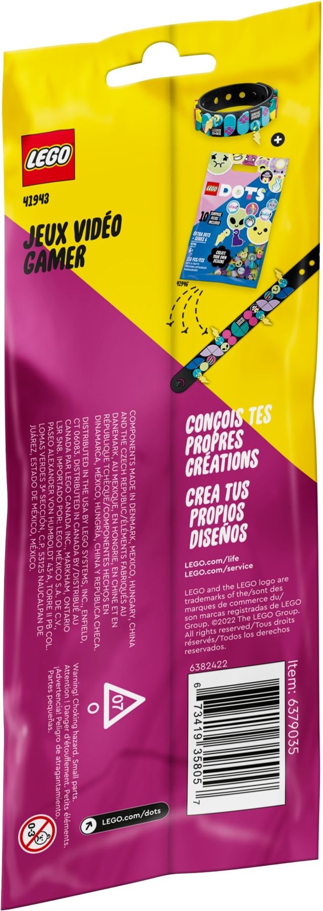 LEGO 41943 Gamer Bracelet: Customizable Charms & Retro Tiles
