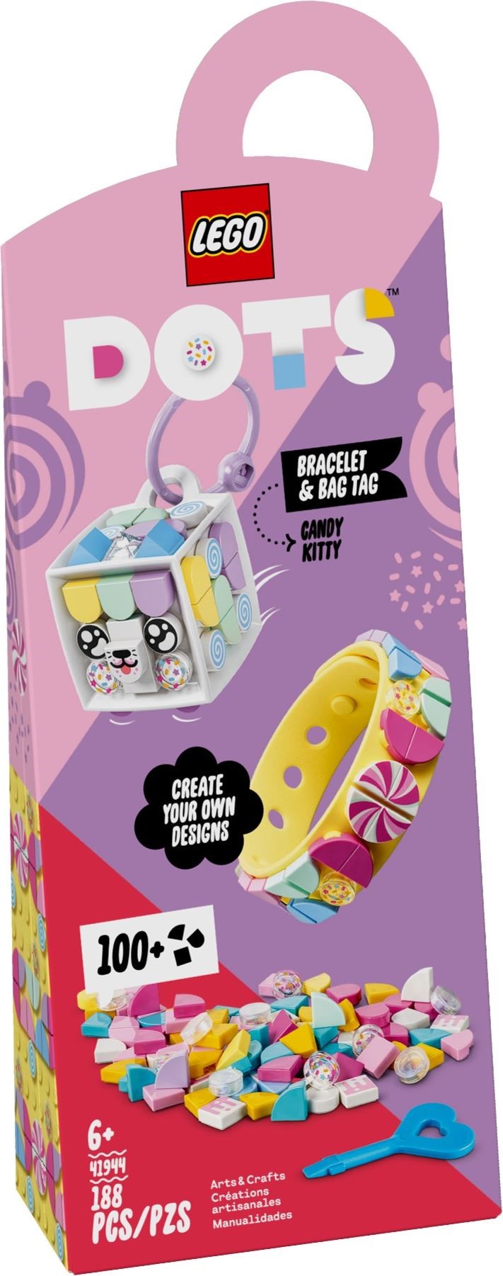 LEGO 41944 DOTS Candy Kitty Bracelet & Bag Tag Set - SuperSaverAU - view 1