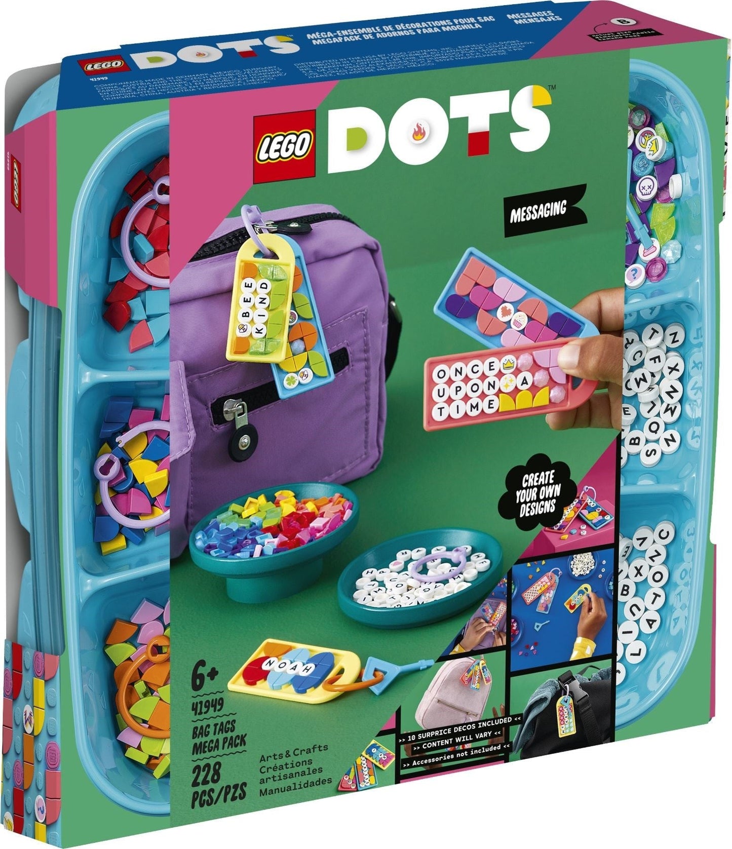 LEGO Dots Series 41949 Bag Tags Mega Pack - Messaging- Auzzi Store