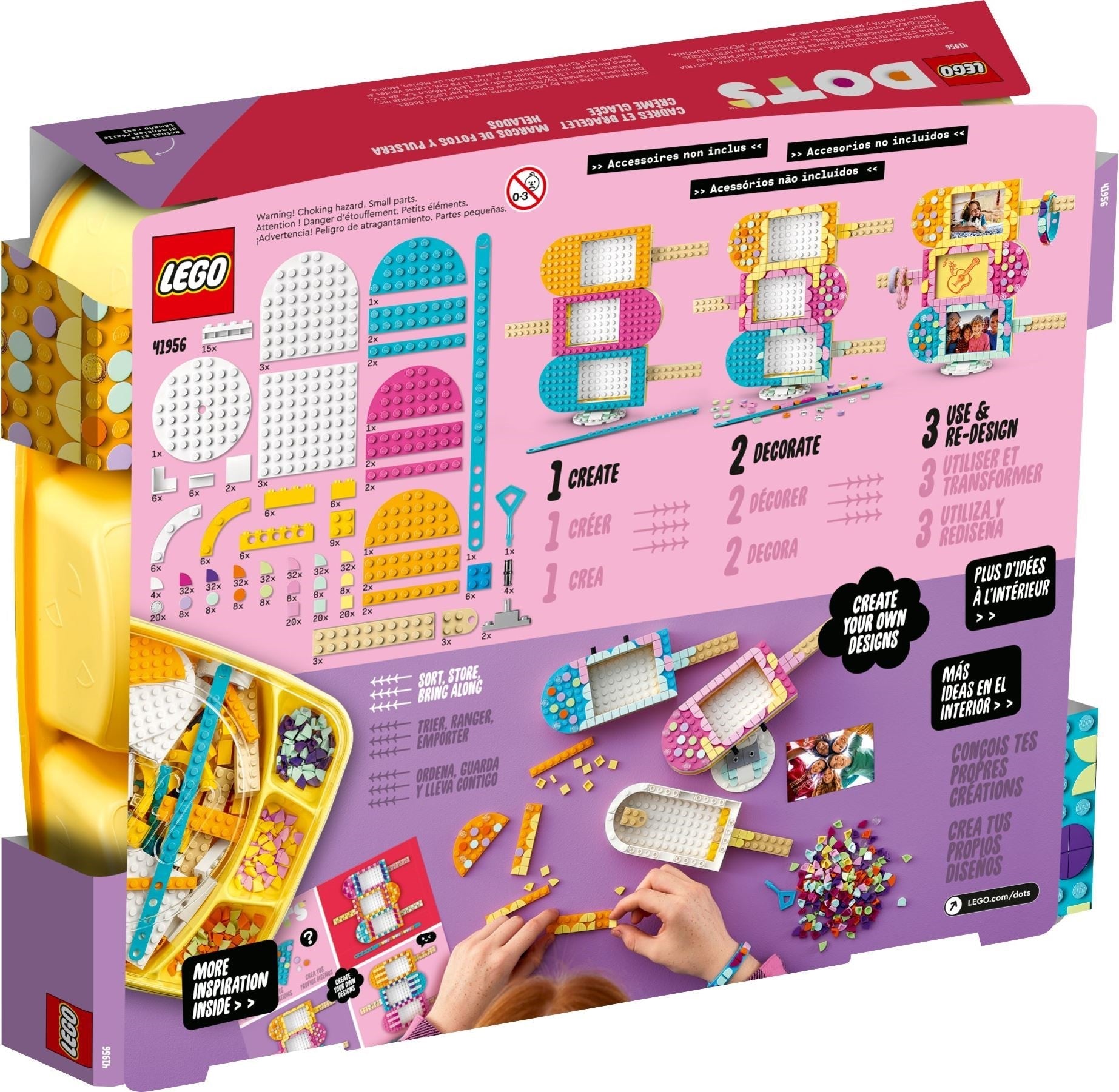 LEGO DOTS 41956 Ice Cream Picture Frames & Bracelet- Auzzi Store