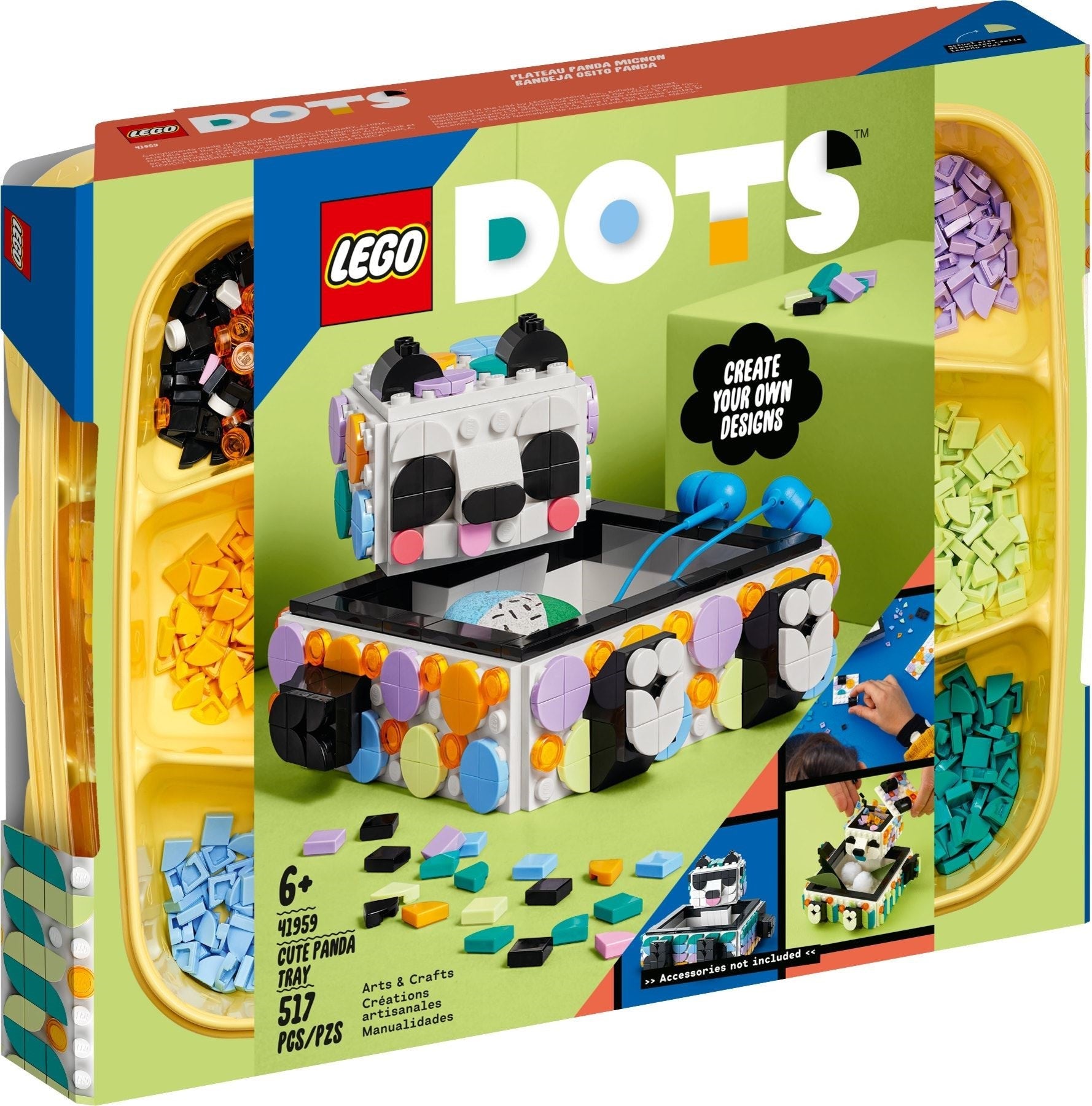 LEGO DOTS 41959 Cute Panda Tray- Auzzi Store
