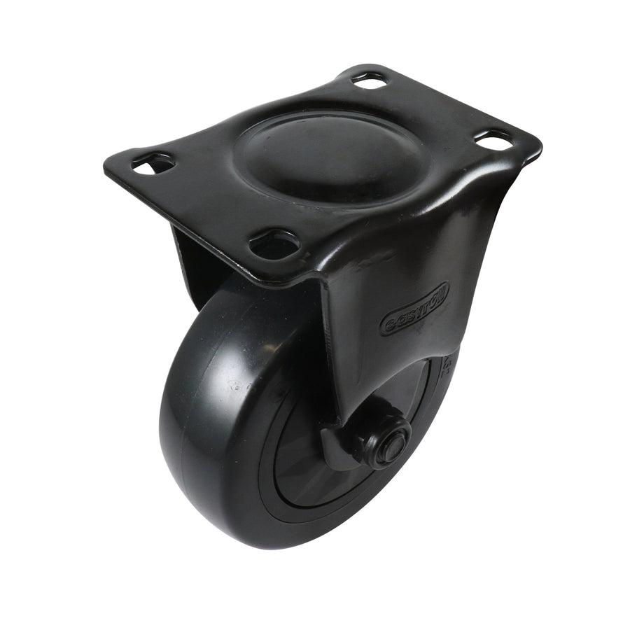 Easyroll 100mm Black PVC Castor 100kg Indoor Outdoor