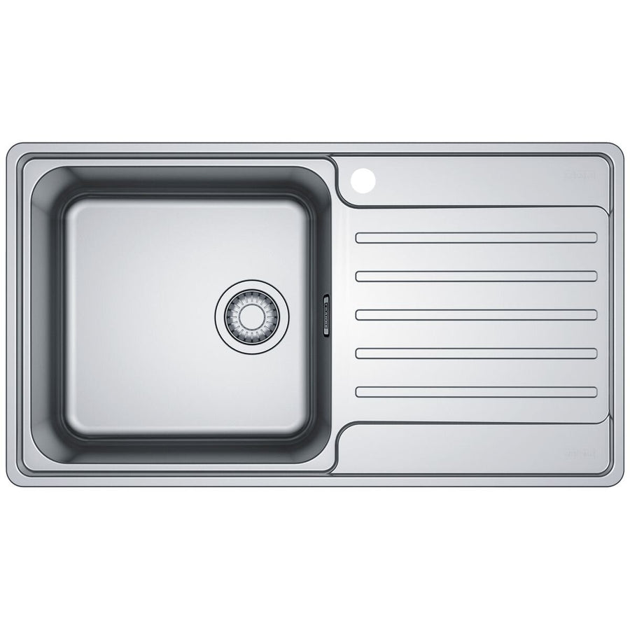 Franke Bell single bowl sink 34L with right hand drainer - 18/10 stainless steel - BCX611RHD