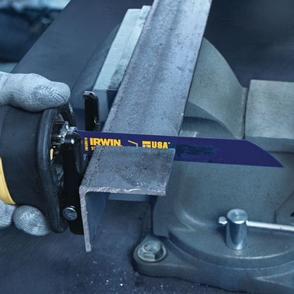 Irwin Bi Metal Reciprocating Saw Blade 5 Pack 6" 18tpi Black