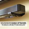 Sanus Soundbar Wall Mount, Holds Soundbars Up to 9.07kg, Horizontal, Hardware Included
