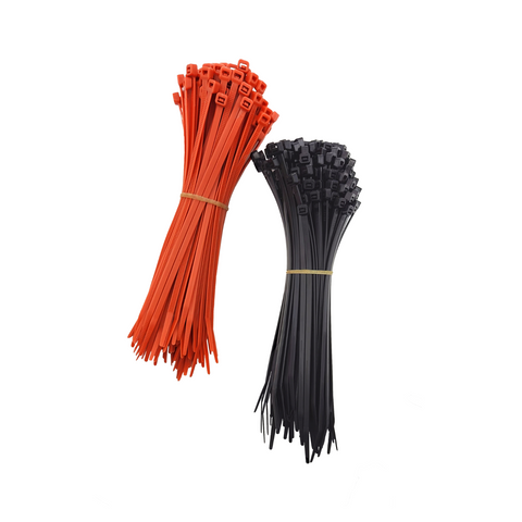 Crescent 200 x 4.6mm Black and Orange Halloween Nylon Cable Ties - 250 Pack