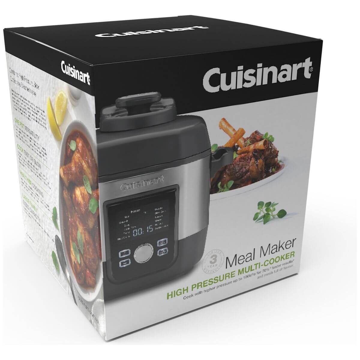 Cuisinart Meal Maker 5.7L high pressure multi-cooker - 12 cooking settings, 1000W, grey - CPC-900XA