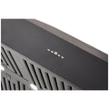 Schweigen 120cm Wall Mounted BBQ Rangehood - Black, 3000m³/h, 4 Speeds, Touch Controls - CL8912BSP2KIT