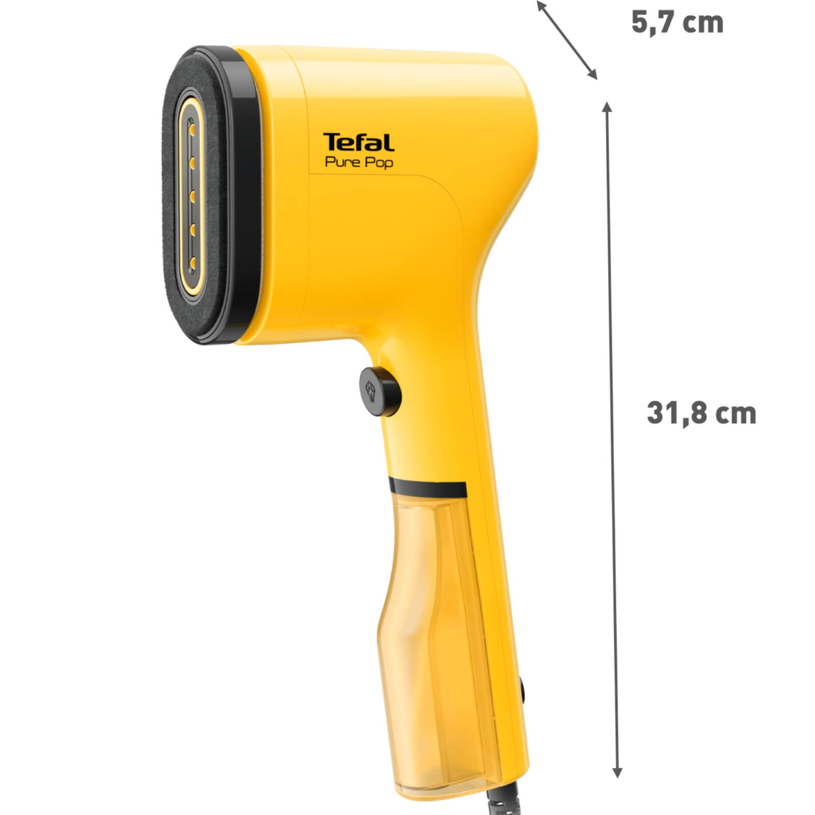 Tefal Pure Pop Handheld Garment Steamer Sunshine Yellow DT2026